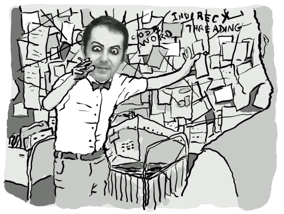 my drawing of crazy chuck parodying a popular scene from It’s Always Sunny in Philadelphia