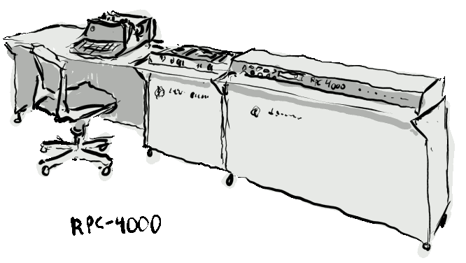 Royal McBee RPC-4000 computer drawing