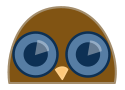 cute owl vector logo